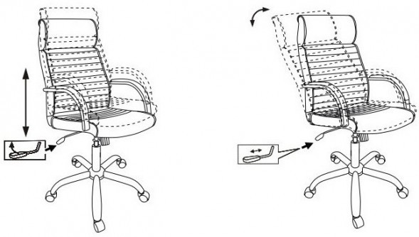 Кресло руководителя Бюрократ T-8010N
