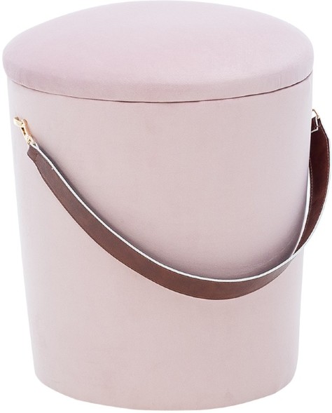Пуф Leset Бакет бежево-розовый