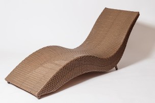 Шезлонг из искусственного ротанга Dream-2 коричневый